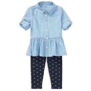 Ralph Lauren Baby Girl Sail Away With Me Set